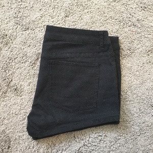 H&M Polka Dot Black Jean Shorts Sz 6 Lightly Worn